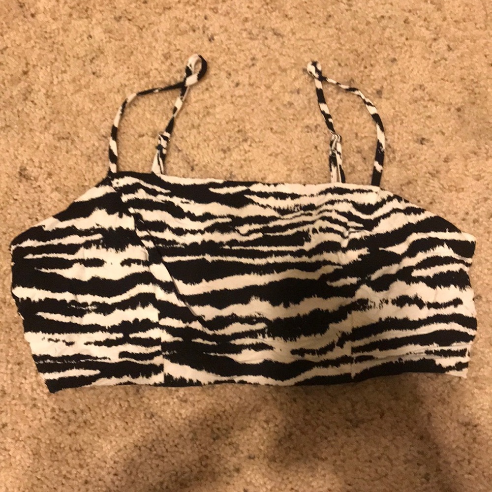 Zebra stripe crop top